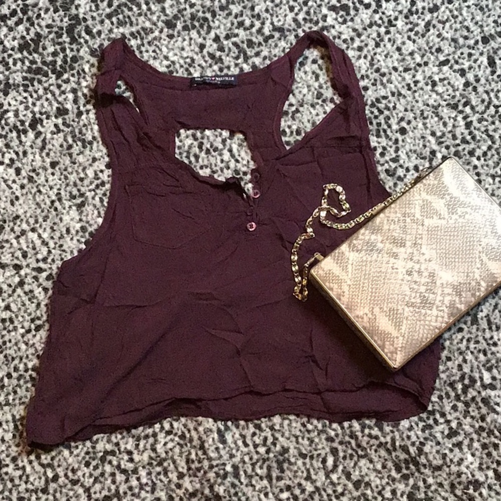Open back crop top